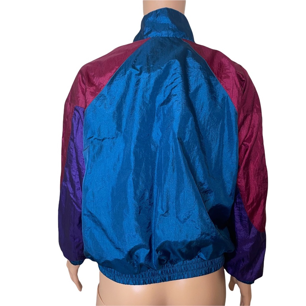 80's/90's Nylon vintage zip up windbreaker, fits woman xs - Picture 3 of 7